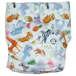 Stay Dry Bambus-Tuchwindel Summer Friends für den Großhandel von Hippybottomus