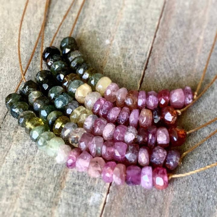 Merelani Designs - Wholesale Beaded/Pearl Necklace - Watermelon Tourmaline Necklace