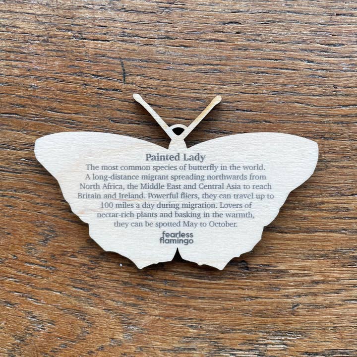 Fearless Flamingo - Vente Objets de décoration - Décoration de Noël en bois peinte Lady Butterfly4