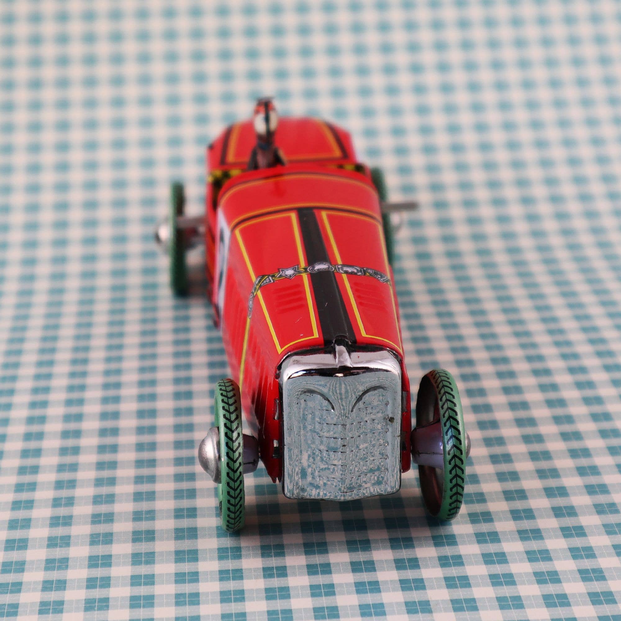 Tribal Trade GmbH - Venta al por mayor Juguete tradicional - Niños - Juguete metálico de coche de carreras vintage No. 27