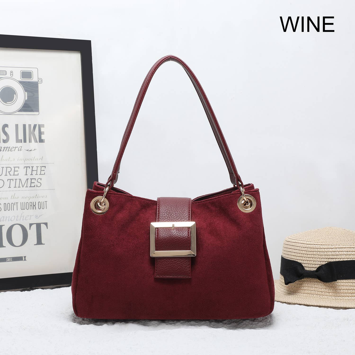 House of Milano - Wholesale Schoudertas - Dames - 25457 Vegan Suède Schoudertas12