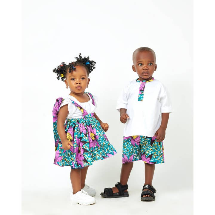 Abebi Modish – Großhandel Top- & Shorts-Set – Kinder – TOBI KINDER SET1