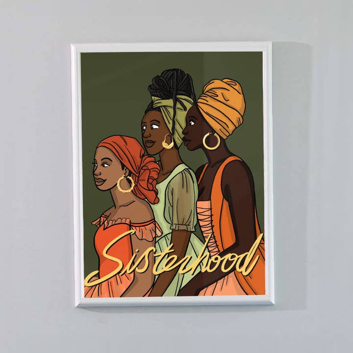 Sisterhood 1 Art Print for wholesale by Fanm Djanm