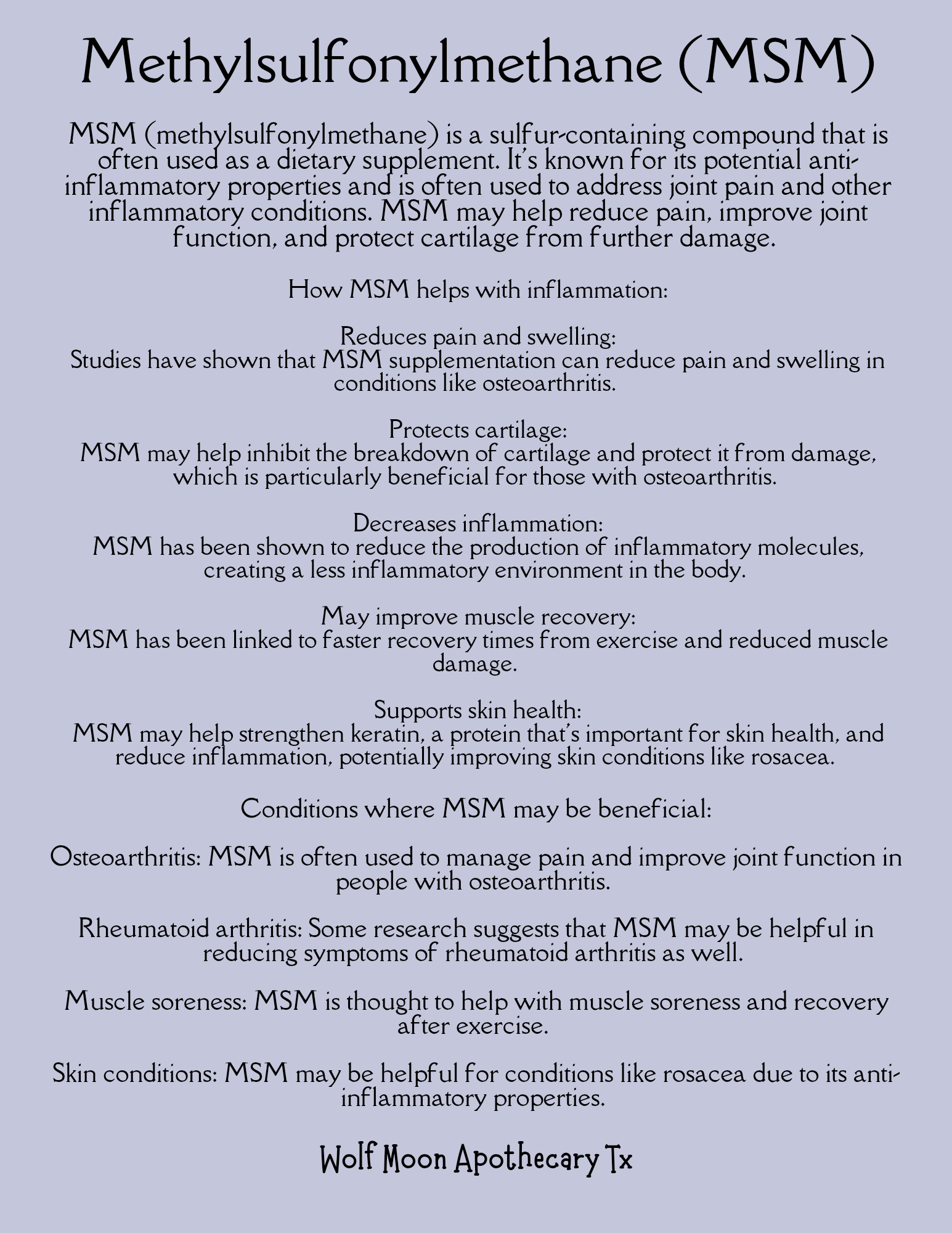 Wolf Moon Apothecary Tx - Wholesale Pain Relief Spray/Cream - MAGic Relief Magnesium+ MSM | Natural Pain Relief Gel7