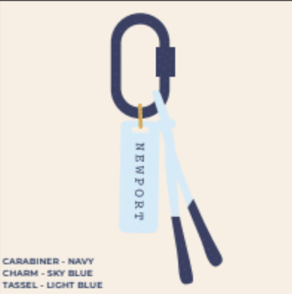 Freshwater Curated Goods - Vendita all'ingrosso Portachiavi - Unisex - Portachiavi personalizzato Your City con charm per borsa9