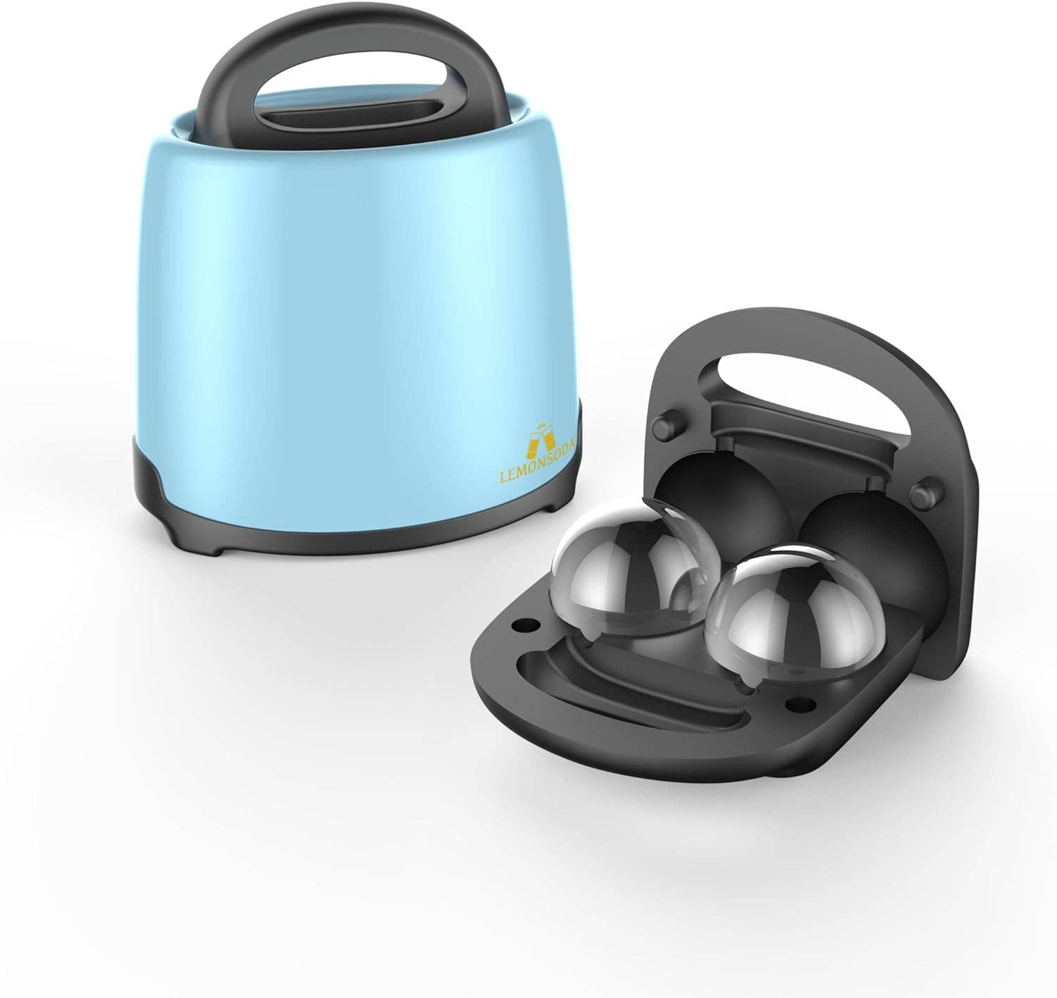 Lemonsoda - Vendita all'ingrosso Vassoi/stampi per ghiaccio - Stampo premium per cubetti di ghiaccio rotondi - 2 sfere di ghiaccio1