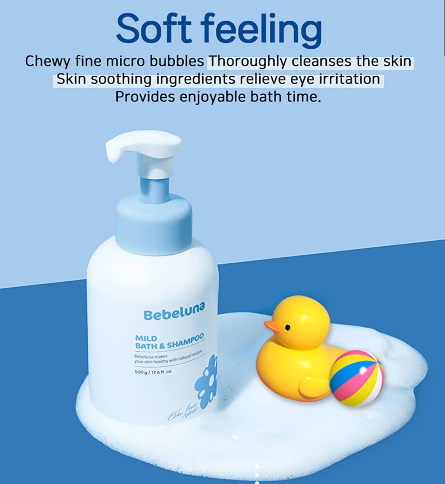 BEBELUNA – Engroshandel Hårshampoo – BEBELUNA, Mild Shampoo, Daglig Brug, 17,6 oz (500g), 98% Naturlige Ingredienser til Spædbørn, Babyer, Børn, Voksne - Alt i Én12