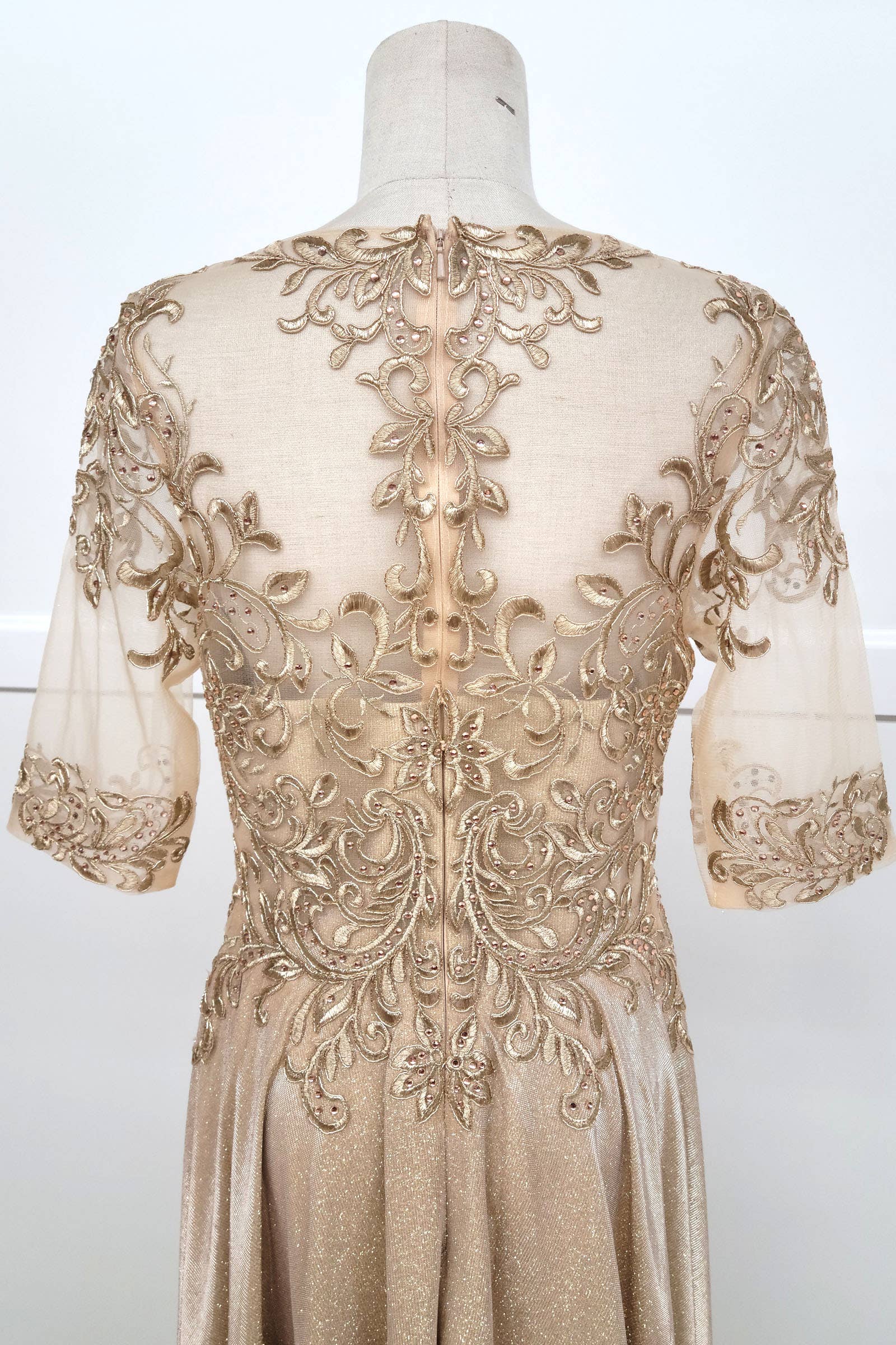 Chicas - Vendita all'ingrosso Vestito - Donna - Abito lungo Missy con maniche 3/4 e tasche J006-S-4XL19