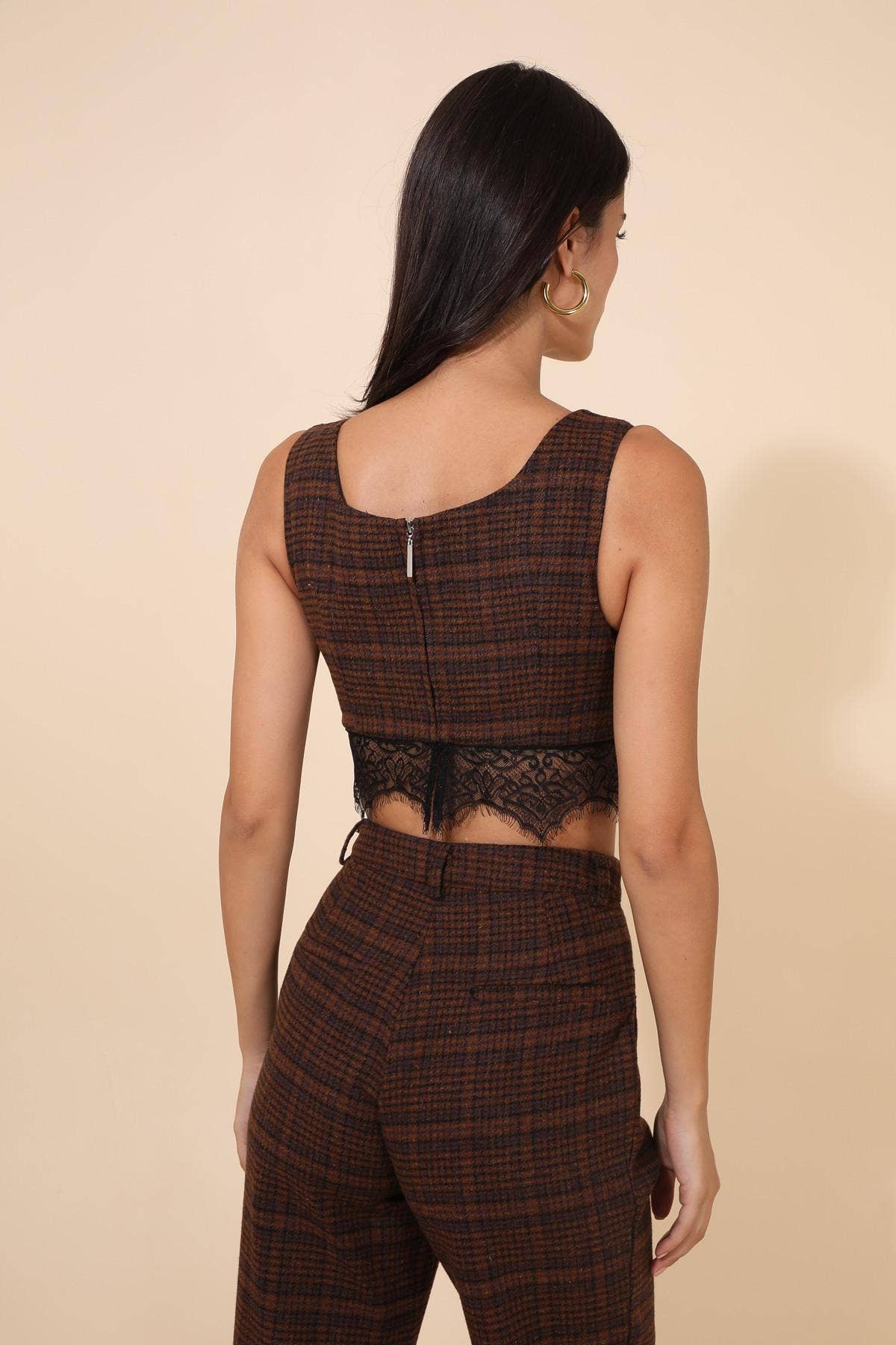 Daphnea - Wholesale Bralette - Women's - 31588 PLAID BRA3