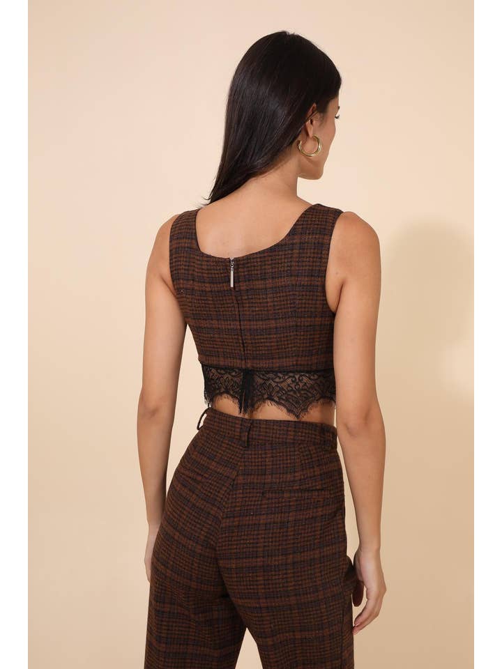 Daphnea - Wholesale Bralette - Women's - 31588 PLAID BRA3