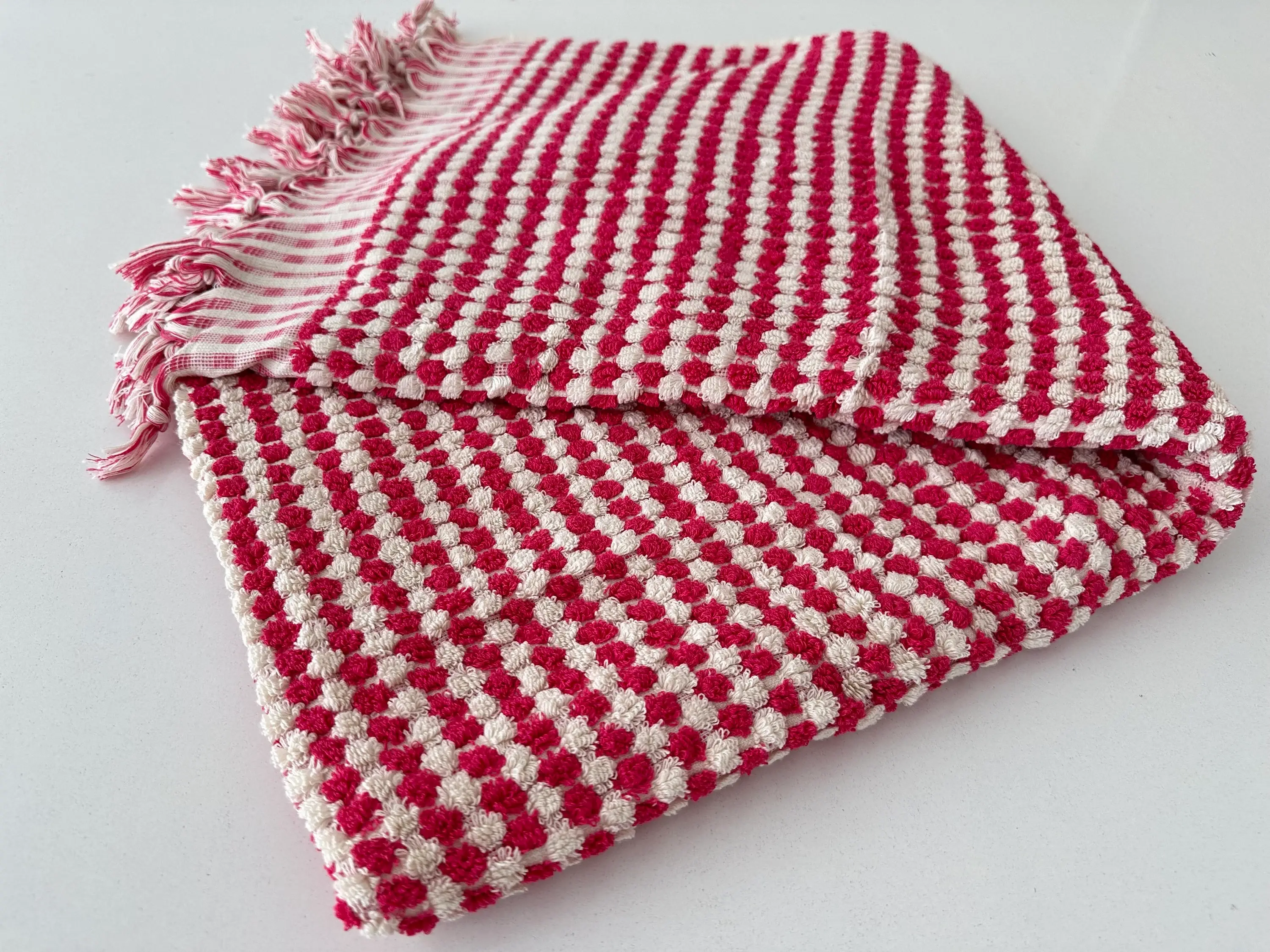 YURTLUS - Wholesale Strandlaken - Badhanddoek 36 x 70, strandlaken, zachte dikke handdoek, badhanddoek voor de badkamer 36 x 70, strandlaken, zachte dikke handdoek, biologisch, badzeepbel - rood 6