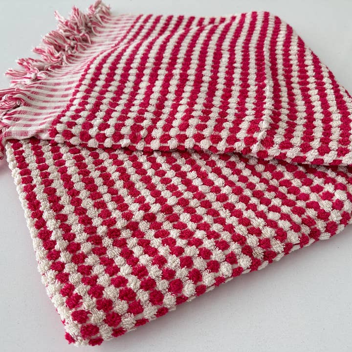 YURTLUS – Engroshandel Strandhåndklæde – Badehåndklæde 36x 70, strandhåndklæde, blødt tykt håndklæde, badeværelse badehåndklæde 36x 70, strandhåndklæde, blødt tykt håndklæde, økologisk, badeværelsesboble - rød 6