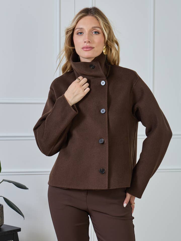 LULUMARY - Wholesale Varsity/Baseball Jacket - Women's - Short coat V3282