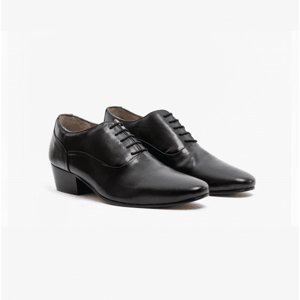 Club Cubano - Vente Richelieus – homme - Chaussures à talons cubains en cuir pour homme TONI Noir1