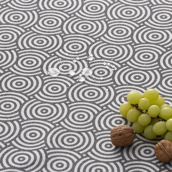 GAMUSI - Wholesale Tablecloth - Jacquard waterproof cotton tablecloth circles RING3