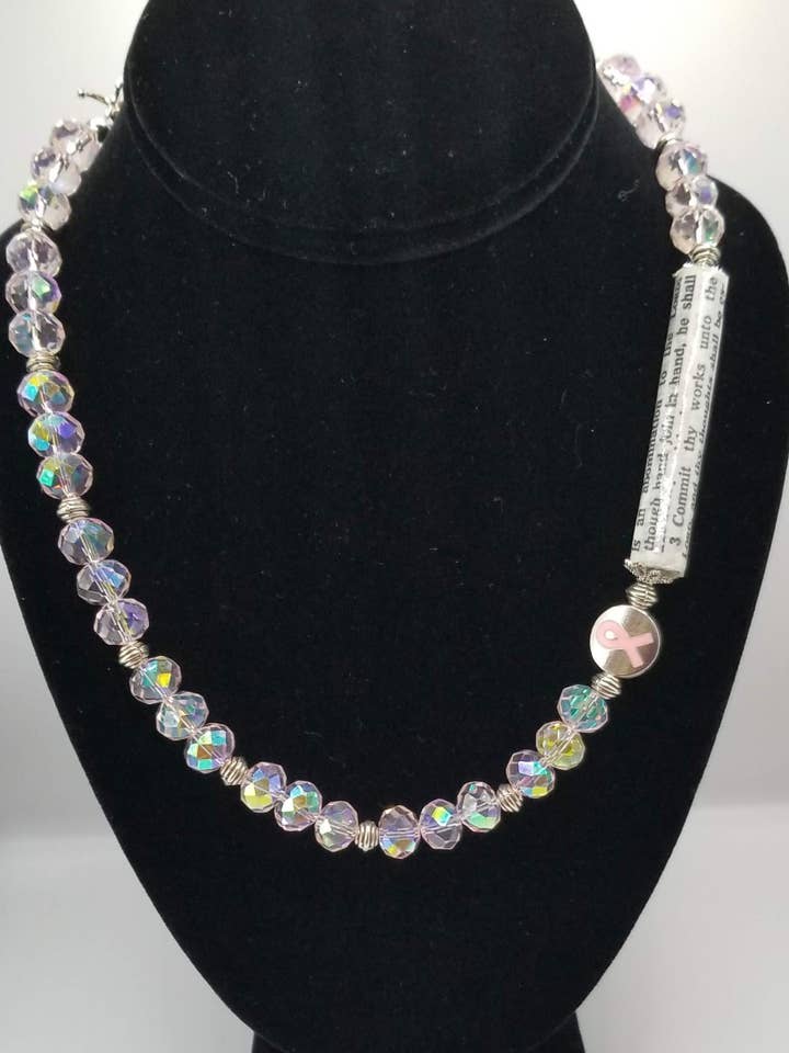 Colar Palavras De Fé por atacado de Handcrafted Jewelry By Teri C