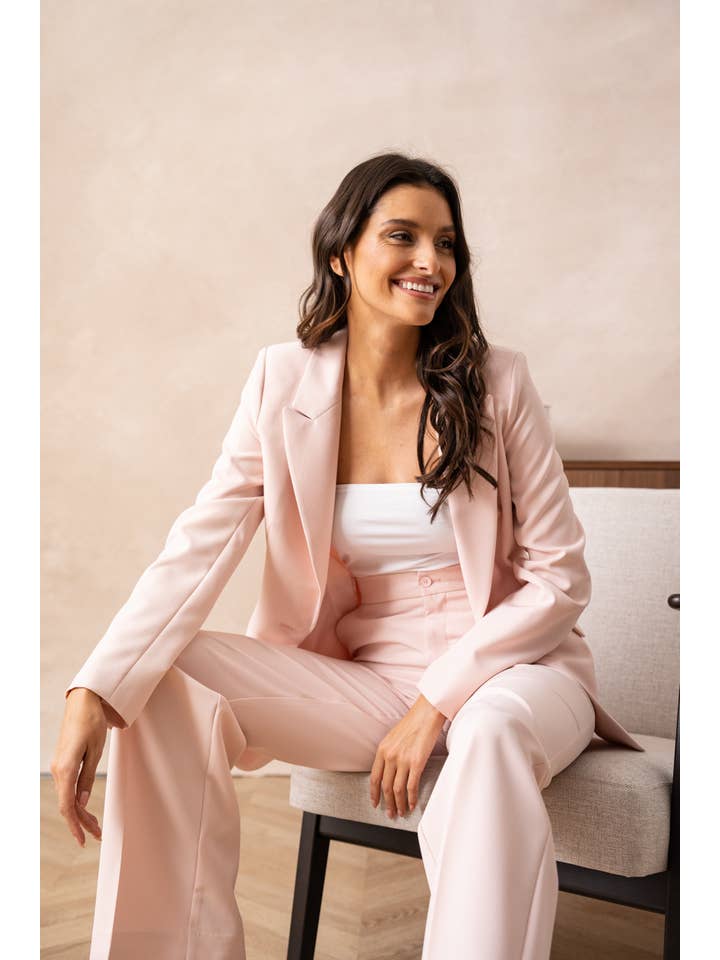 Attentif Paris - Vendita all'ingrosso Giacca elegante - Donna - Giacca aderente con bottone singolo, semplice - Collezione Timeless55