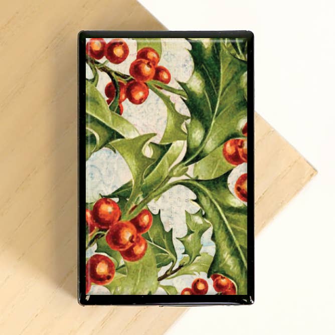 Christmas Holly Winter Plant Holiday Traditional  Slide Box and other Purchase Wholesale christmas matchbox. Free Returns & Net 60 Terms on Faire trending on Faire.