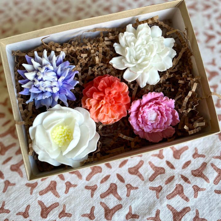 The Lavender Sachet - Venta al por mayor Pastilla de jabón - Caja de regalo de jabones para flores