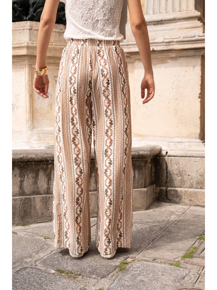CHOKLATE PARIS - Wholesale Pants - Women's - Ethnic print pants - CK08183-92