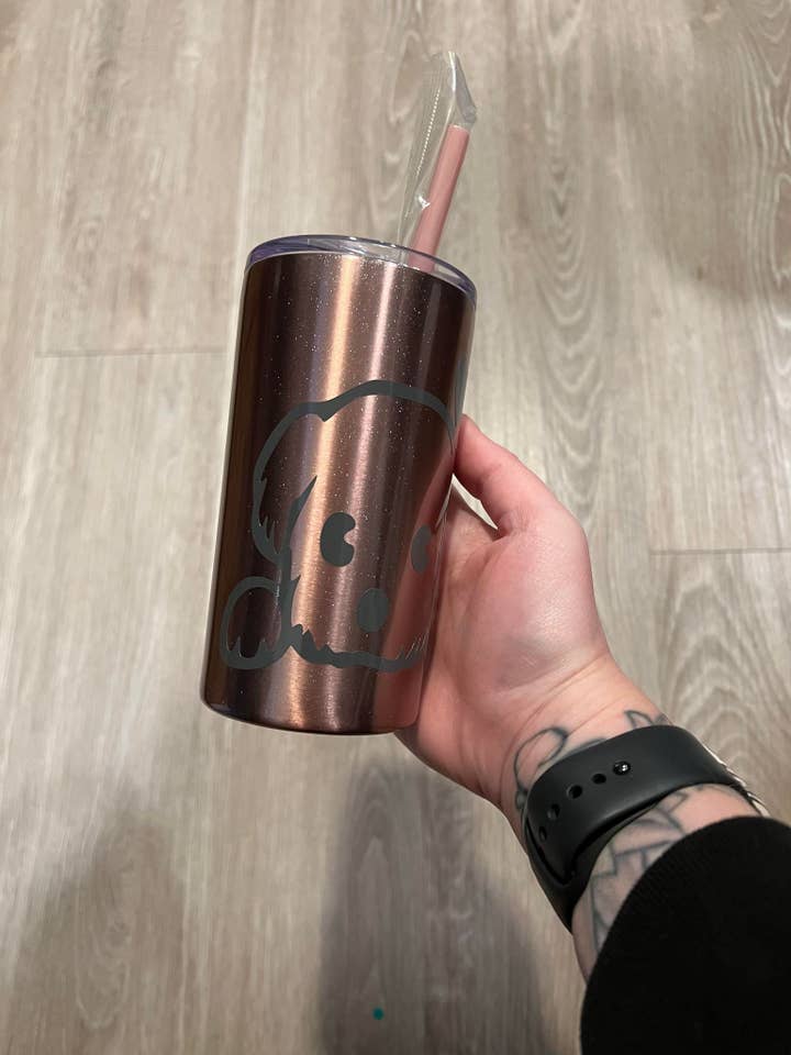 Valp med hjärta 12oz Skinny Tumbler för wholesale av The Crazy Craft Girl LLC