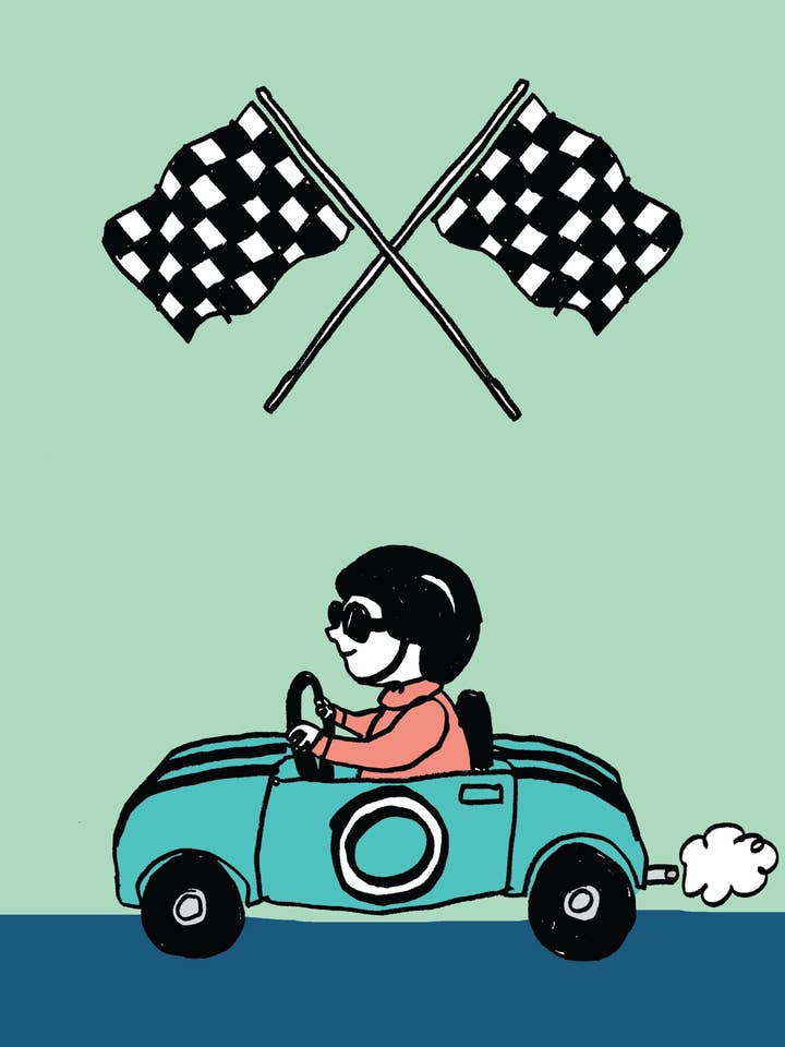 Grön Racerbil Babykort för wholesale av Alli Arnold