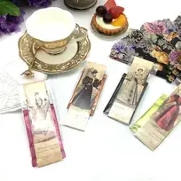 All Little Cute Things - Wholesale Tea bags - Tea and Bookmark with French Tea packet victorian ladies1
