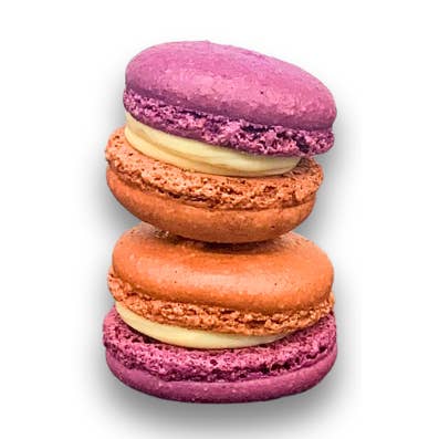 Macarons Peanut Butter Jelly (35), Handmade Gluten-Free for wholesale by PHIVI BOX
