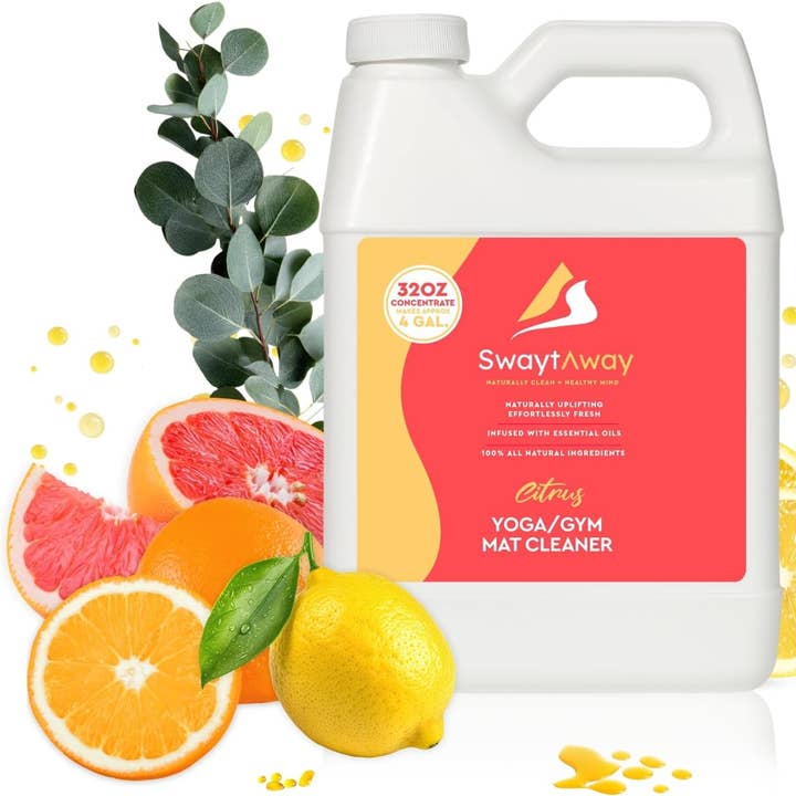 SwaytAway Fitness Mat Cleaner Concentrate – 32oz/Make 4 Gal for wholesale by Rudderr, LLC/MintBucket