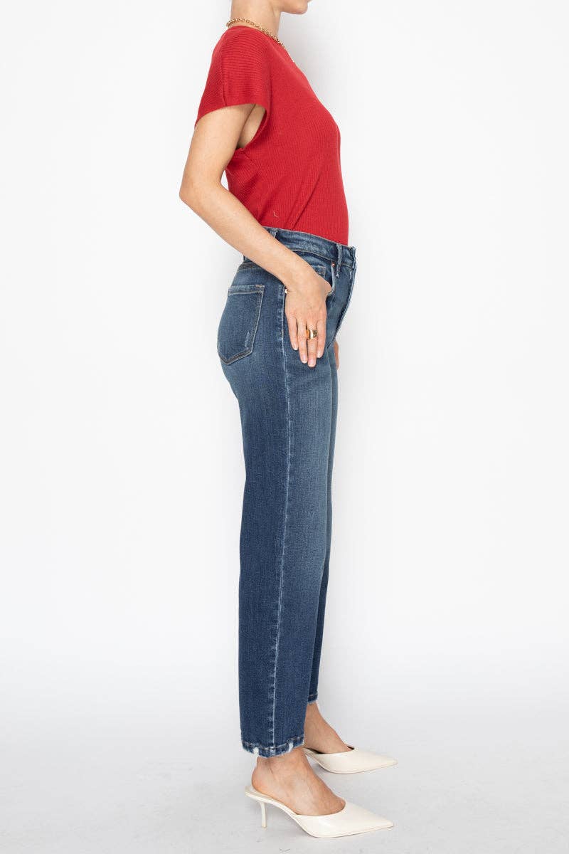 ARTEMIS VINTAGE - Wholesale Jeans - Dames - BUIKCONTROLE JEANS MET HOGE TAILLE EN RECHTE PASVORM5
