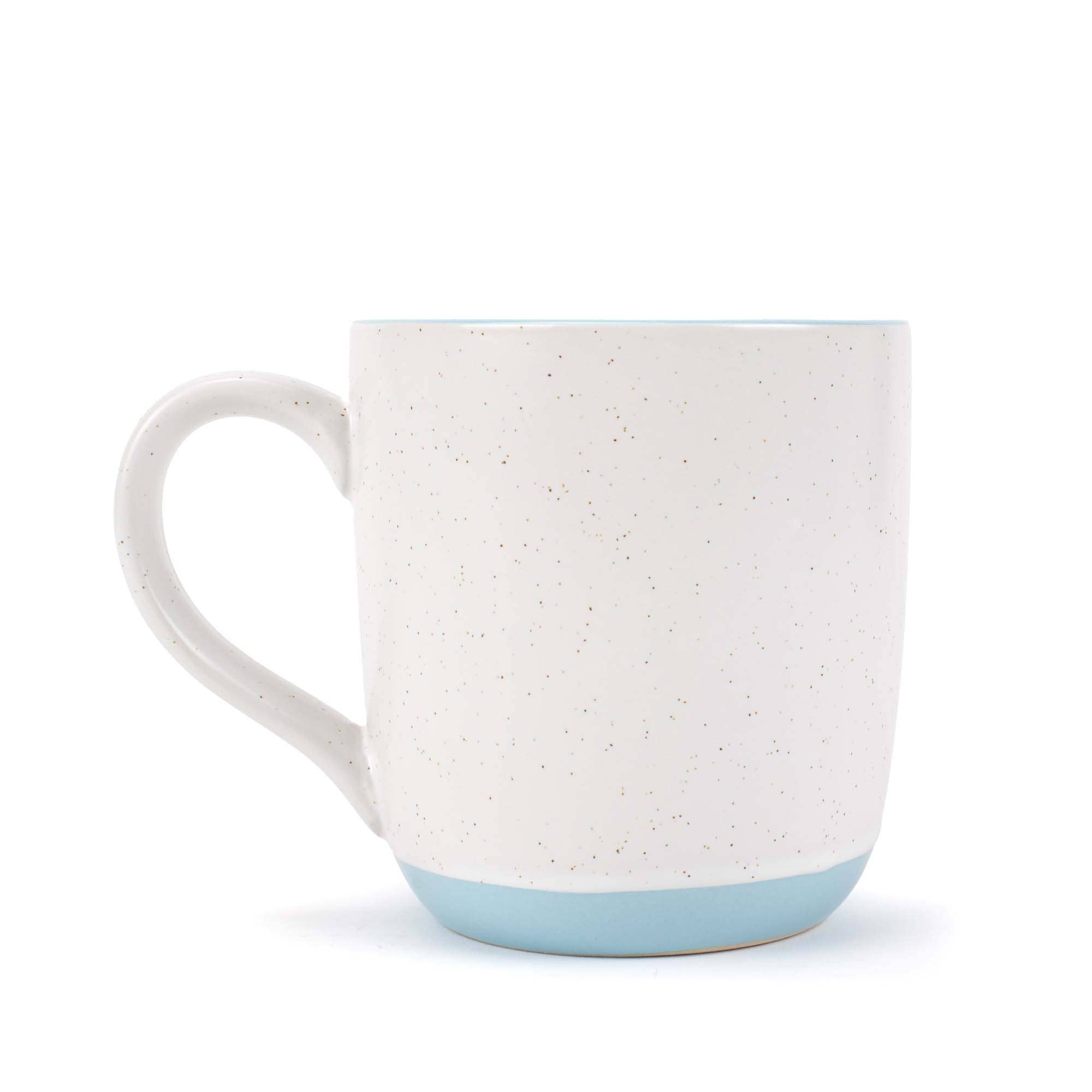 EAST AVENUE - Wholesale Coffee mug - Speckled Mugs 4-Pack White and Light-Blue PRICE IS PER MUG1