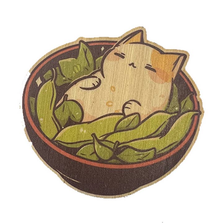 Cat Soybean for wholesale by Bamboo Wood Stickers