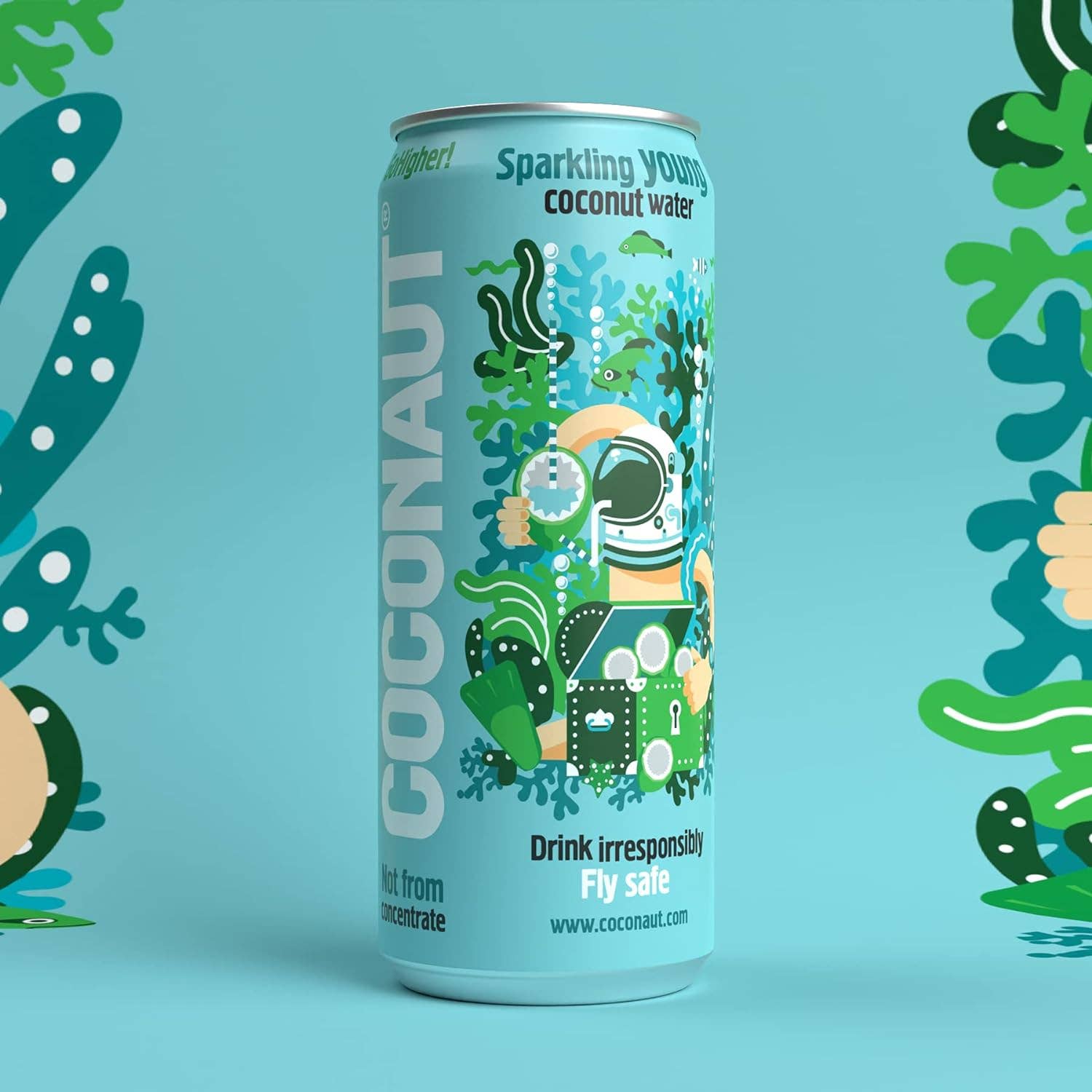 Original Market - Wholesale Sparkling Water - Pure young coconut water with Coconaut gas 320ml1