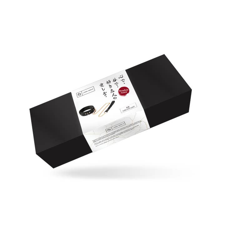 Liebe Seele - Wholesale Sex Toy - Boudoir Amor Vegan Collar with Leash Black1