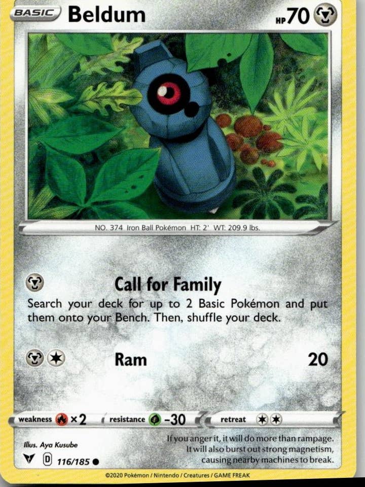 Pokémon SWSH04: Voltaggio Sfolgorante - Beldum #116/185 per la vendita all'ingrosso da parte di Chronic Cards