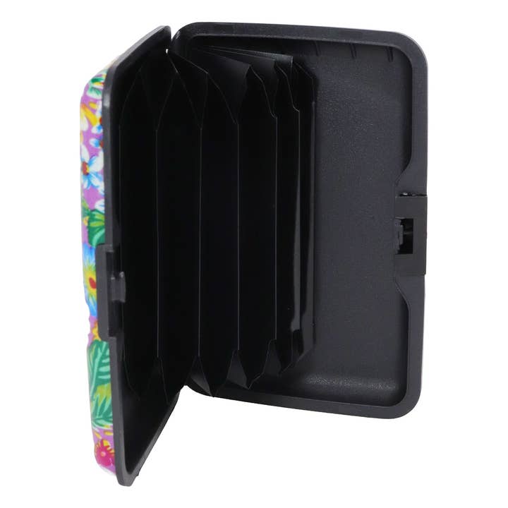 ASSORTED Itty Bitty Floral Glossy Card Holder Caddy Case for wholesale on Faire6