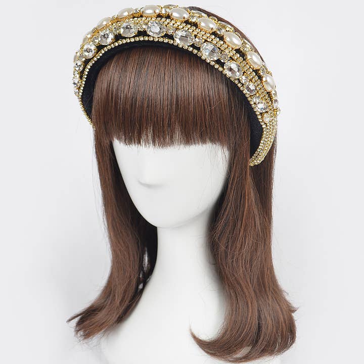 3AM BY H&D ACCESSORIES - Wholesale Fashion Headband - Women's - Embellished Stone Headband7