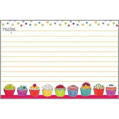Recipe Cards - Colorful Cupcakes for wholesale by GINA B DESIGNS