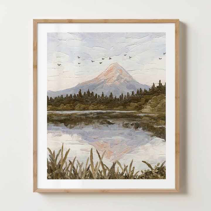 "Lonely Mountain" Fine Art Print for wholesale by Hannah Weisner Art