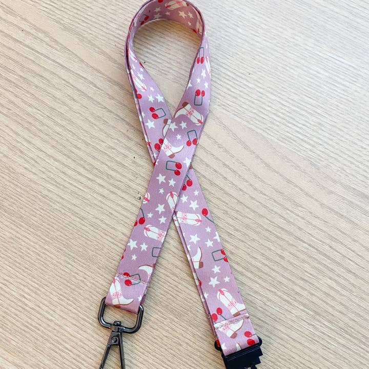 Musically Minted - Wholesale Lanyard - Unisex - Pink Cowgirl Lanyard1