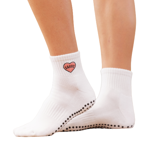 Crescent Moon ExerSocks, Ballet-Style (3-pack) Non-Slip Grip Socks