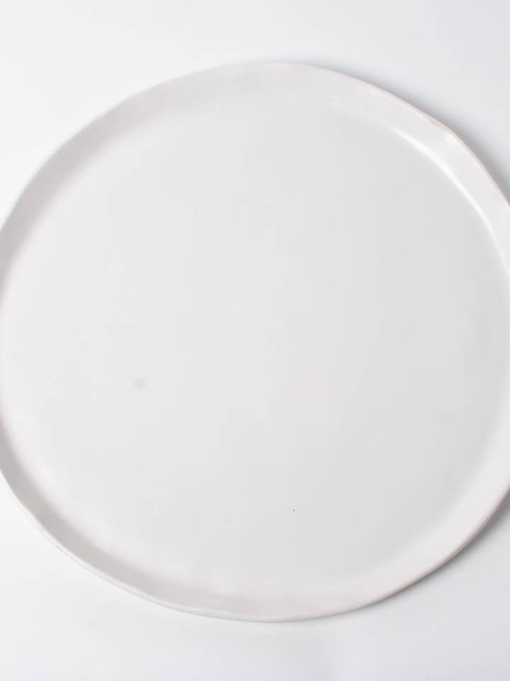 Sottopiatto Bianco Opaco per la vendita all'ingrosso da parte di Tagliaferro Ceramics