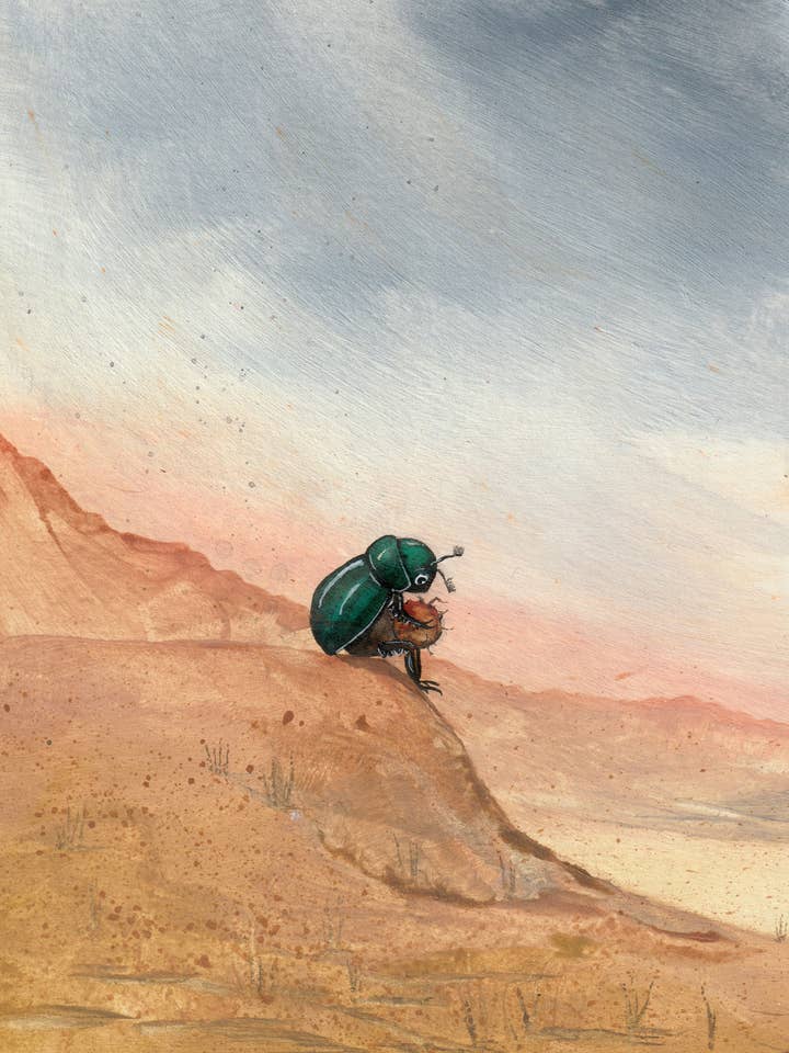 Impressão Giclée "Merda Rola Ladeira Abaixo" por atacado de Katie Crawford Art