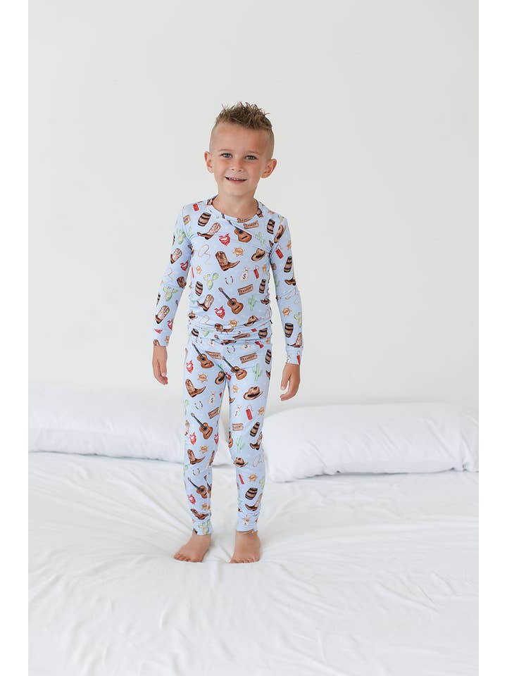 Blush Lotus – wholesale Sleepwear set – Kids – Cowboy - Set1