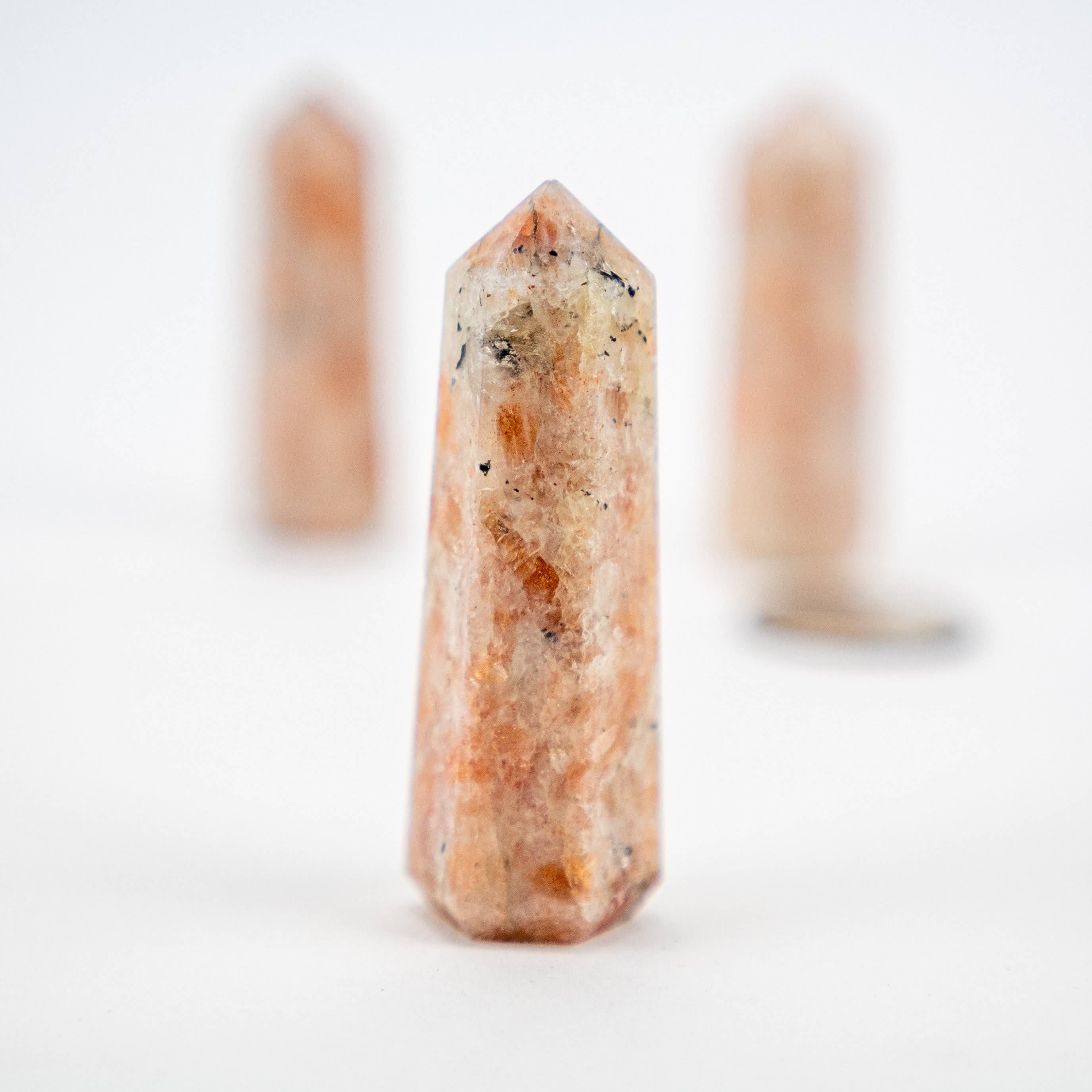 Pelham Grayson Rose - Wholesale Spiritual Stone/Crystal - Tapered Obelisk | Standing Point2
