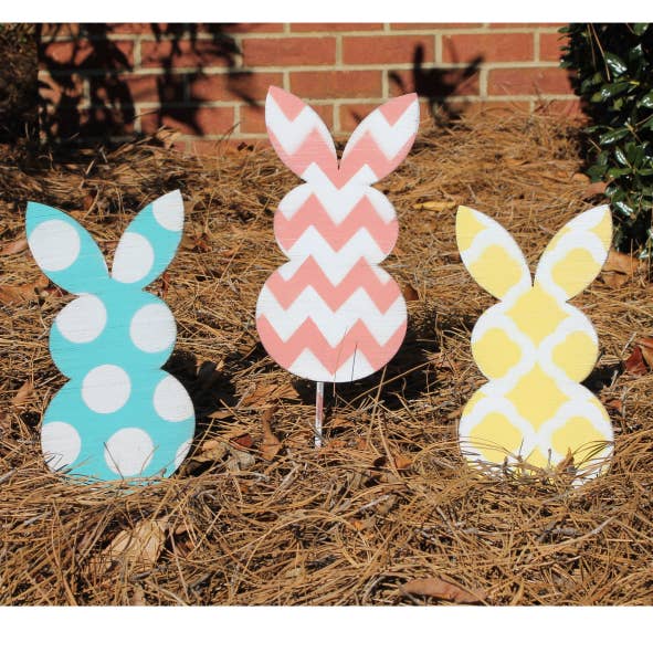 Steel Southern Designs - Wholesale Garden/Lawn Stake - 10" Rabbit Yard Stake8