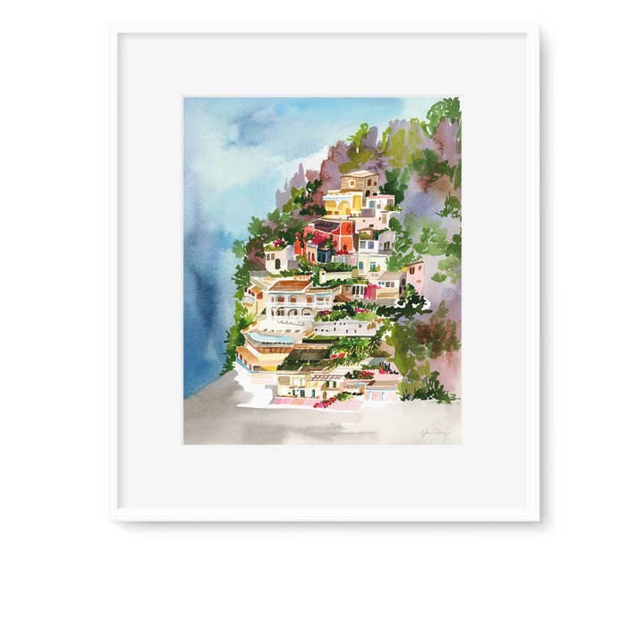 Positano Art Print for engroshandel hos Yao Cheng Design