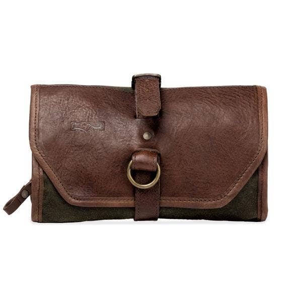 Mission Mercantile Leather Goods - Wholesale Toiletry Bag - Men's - Campaign Waxed Canvas Roll-Up Toiletry Shave Kit7