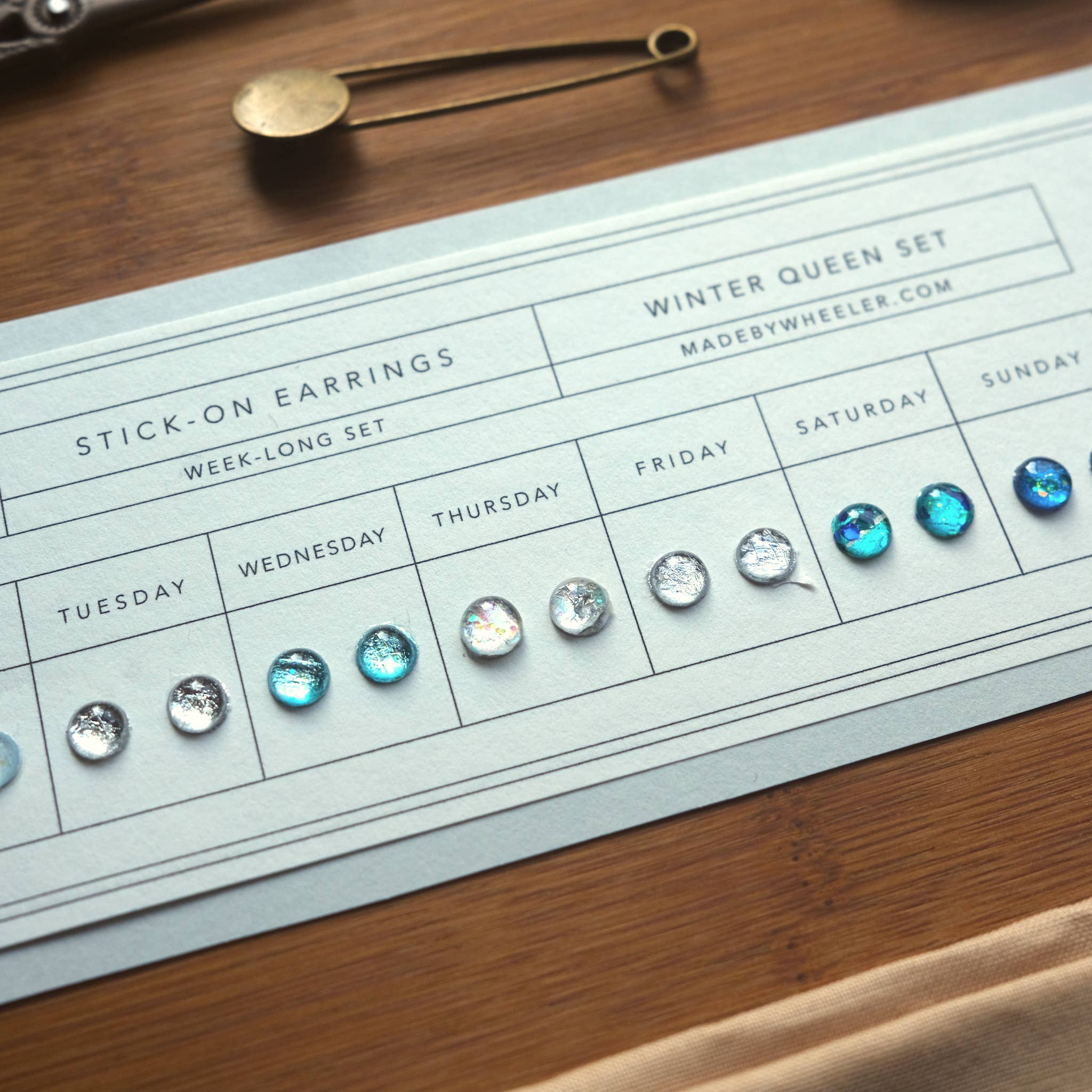 Made by Wheeler - Wholesale Jewelry Set - Winter Queen Stick-On Earring Set5