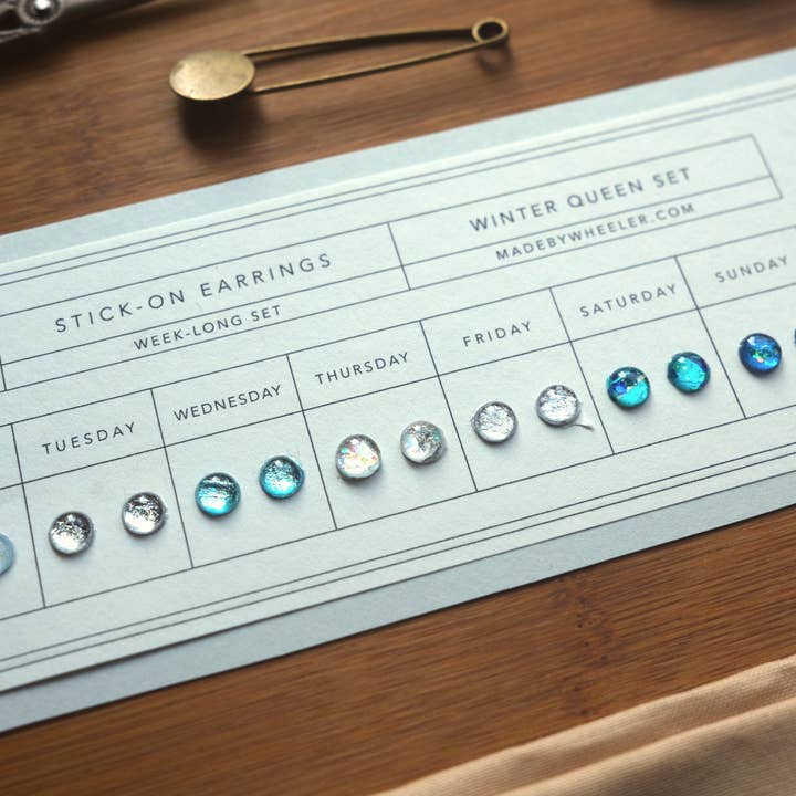 Made by Wheeler - Wholesale Jewelry Set - Winter Queen Stick-On Earring Set5